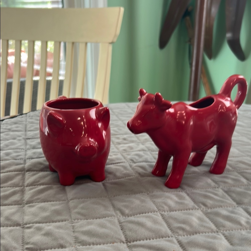 Food Network Red Stoneware Bowl